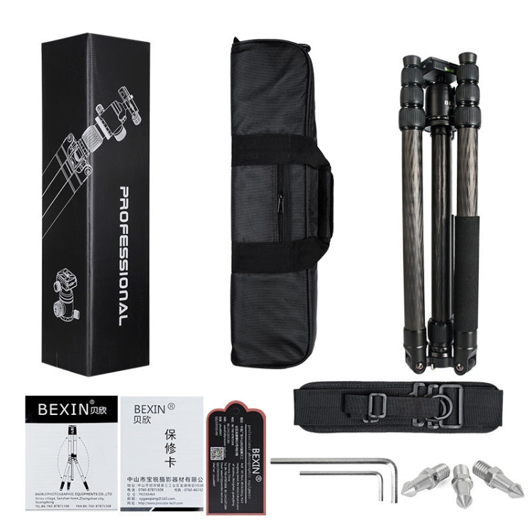 BEXIN W324C G44 Carbon Fiber Tripod Stable Shooting Camera for Vdeo Point Dslr Camera
