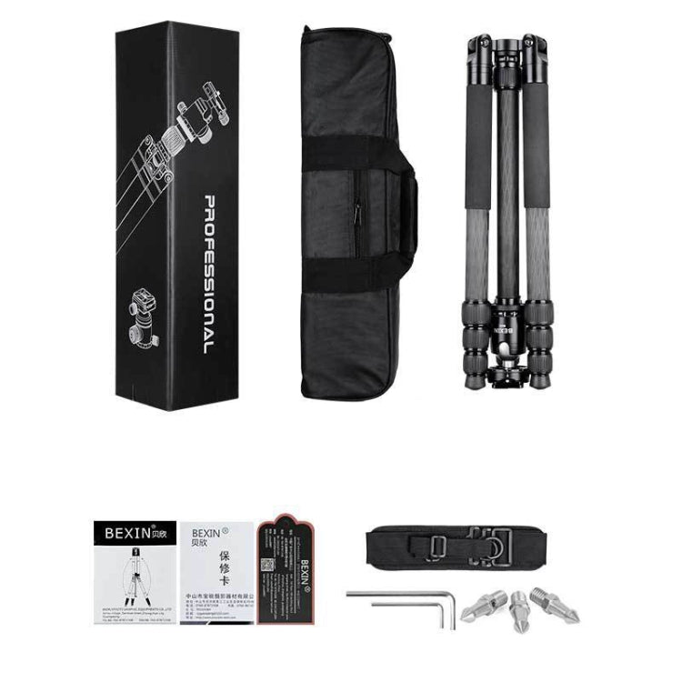 BEXIN W324C M44 Carbon Fiber Tripod Stable Shooting Camera for Vdeo Point Dslr Camera