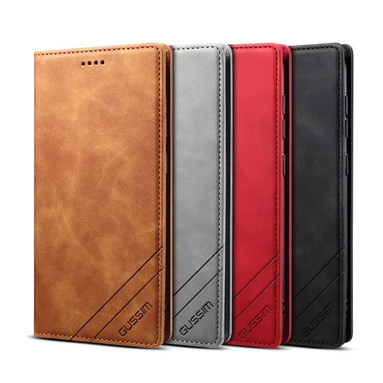 GUSSIM GS-001 Business Style Horizontal Flip Skin Feel PU Leather Case with Holder & Card Slots & Wallet & Photo Frame, For Samsung Galaxy A21s, For Samsung Galaxy A31, For Samsung Galaxy A41, For Samsung Galaxy A50, For Samsung Galaxy A51�������������...