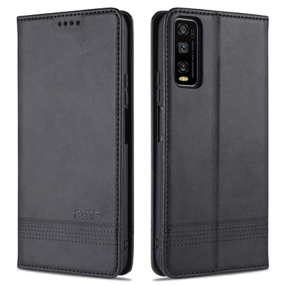 AZNS Magnetic Calf Texture Horizontal Flip Leather Case with Card Slots & Holder & Wallet, For OPPO A15, For vivo Y20, For vivo Y70s / Y51s / IQOO U1, For Samsung Galaxy A42 5G, For Samsung Galaxy M51 (Side Fingerprint)