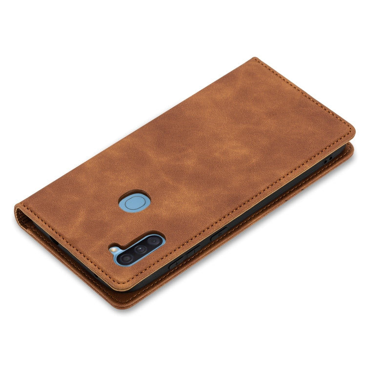 GUSSIM GS-001 Business Style Horizontal Flip Skin Feel PU Leather Case with Holder & Card Slots & Wallet & Photo Frame, For Samsung Galaxy A11, For Samsung Galaxy M11, For Samsung Galaxy A20e, For Samsung Galaxy A21, For Samsung Galaxy S20 FE