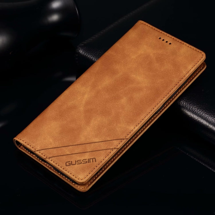 GUSSIM GS-001 Business Style Horizontal Flip Skin Feel PU Leather Case with Holder & Card Slots & Wallet & Photo Frame, For Samsung Galaxy A11, For Samsung Galaxy M11, For Samsung Galaxy A20e, For Samsung Galaxy A21, For Samsung Galaxy S20 FE