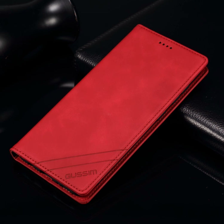 GUSSIM GS-001 Business Style Horizontal Flip Skin Feel PU Leather Case with Holder & Card Slots & Wallet & Photo Frame, For Samsung Galaxy A11 / M11, For Samsung Galaxy A20e, For Samsung Galaxy A21, For Samsung Galaxy S20 FE