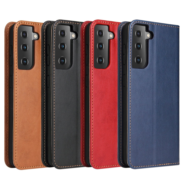 Fierre Shann PU Genuine Leather Texture Horizontal Flip Leather Case with Holder & Card Slots & Wallet, For Huawei Mate 40 Pro, For Huawei Mate 40, For Samsung Galaxy S21 5G, For Samsung Galaxy S21+ 5G, For Samsung Galaxy S21 Ultra 5G������������������...