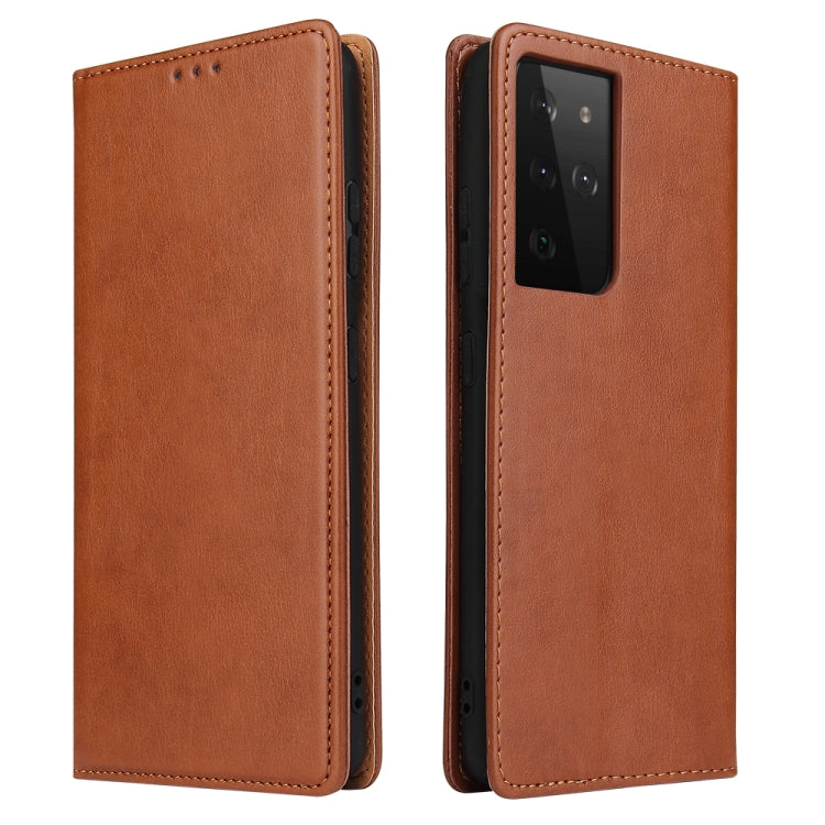 Fierre Shann PU Genuine Leather Texture Horizontal Flip Leather Case with Holder & Card Slots & Wallet, For Huawei Mate 40 Pro, For Huawei Mate 40, For Samsung Galaxy S21 5G, For Samsung Galaxy S21+ 5G, For Samsung Galaxy S21 Ultra 5G������������������...