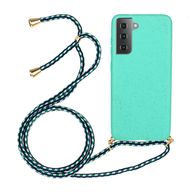 Wheat Straw Material + TPU Protective Case with Lanyard, For Huawei P smart 2020, For Samsung Galaxy S21 5G, For Samsung Galaxy S21+ 5G, For Samsung Galaxy S21 Ultra 5G, For Samsung Galaxy S20 FE, For Samsung Galaxy A21s, For Samsung Galaxy A51