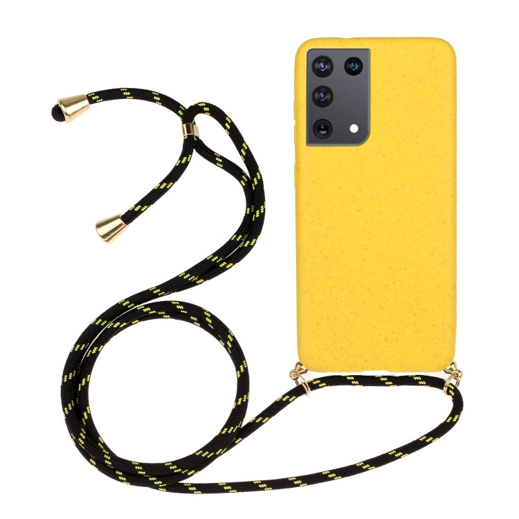Wheat Straw Material + TPU Protective Case with Lanyard, For Huawei P smart 2020, For Samsung Galaxy S21 5G, For Samsung Galaxy S21+ 5G, For Samsung Galaxy S21 Ultra 5G, For Samsung Galaxy S20 FE, For Samsung Galaxy A21s, For Samsung Galaxy A51