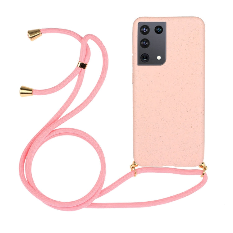 Wheat Straw Material + TPU Protective Case with Lanyard, For Huawei P smart 2020, For Samsung Galaxy S21 5G, For Samsung Galaxy S21+ 5G, For Samsung Galaxy S21 Ultra 5G, For Samsung Galaxy S20 FE, For Samsung Galaxy A21s, For Samsung Galaxy A51