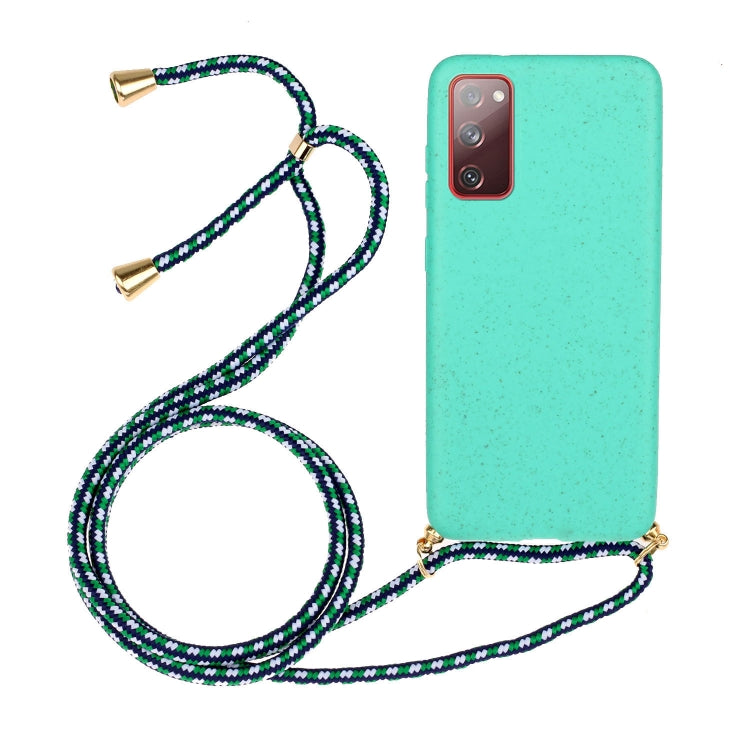 Wheat Straw Material + TPU Protective Case with Lanyard, For Huawei P smart 2020, For Samsung Galaxy S21 5G, For Samsung Galaxy S21+ 5G, For Samsung Galaxy S21 Ultra 5G, For Samsung Galaxy S20 FE, For Samsung Galaxy A21s, For Samsung Galaxy A51