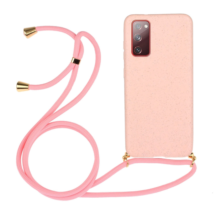 Wheat Straw Material + TPU Protective Case with Lanyard, For Huawei P smart 2020, For Samsung Galaxy S21 5G, For Samsung Galaxy S21+ 5G, For Samsung Galaxy S21 Ultra 5G, For Samsung Galaxy S20 FE, For Samsung Galaxy A21s, For Samsung Galaxy A51