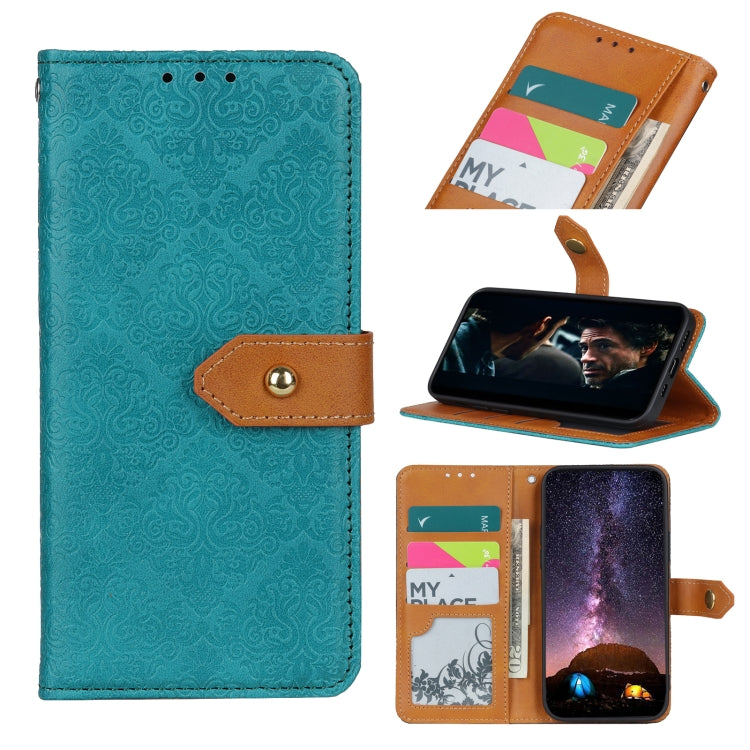 European Floral Embossed Copper Buckle Horizontal Flip PU Leather Case with Holder & Card Slots & Wallet & Photo Frame, For Samsung Galaxy A02s, For Samsung Galaxy A21s, For Samsung Galaxy A31, For Samsung Galaxy A41, For Samsung Galaxy A51 5G���������...