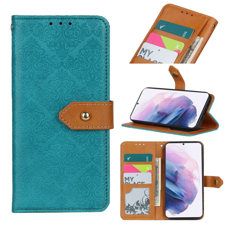 European Floral Embossed Copper Buckle Horizontal Flip PU Leather Case with Holder & Card Slots & Wallet & Photo Frame, For Samsung Galaxy A02s, For Samsung Galaxy A21s, For Samsung Galaxy A31, For Samsung Galaxy A41, For Samsung Galaxy A51 5G���������...