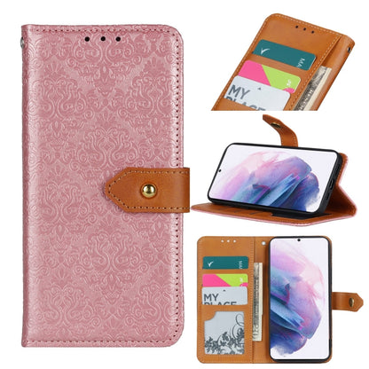 European Floral Embossed Copper Buckle Horizontal Flip PU Leather Case with Holder & Card Slots & Wallet & Photo Frame, For Samsung Galaxy A02s, For Samsung Galaxy A21s, For Samsung Galaxy A31, For Samsung Galaxy A41, For Samsung Galaxy A51 5G���������...
