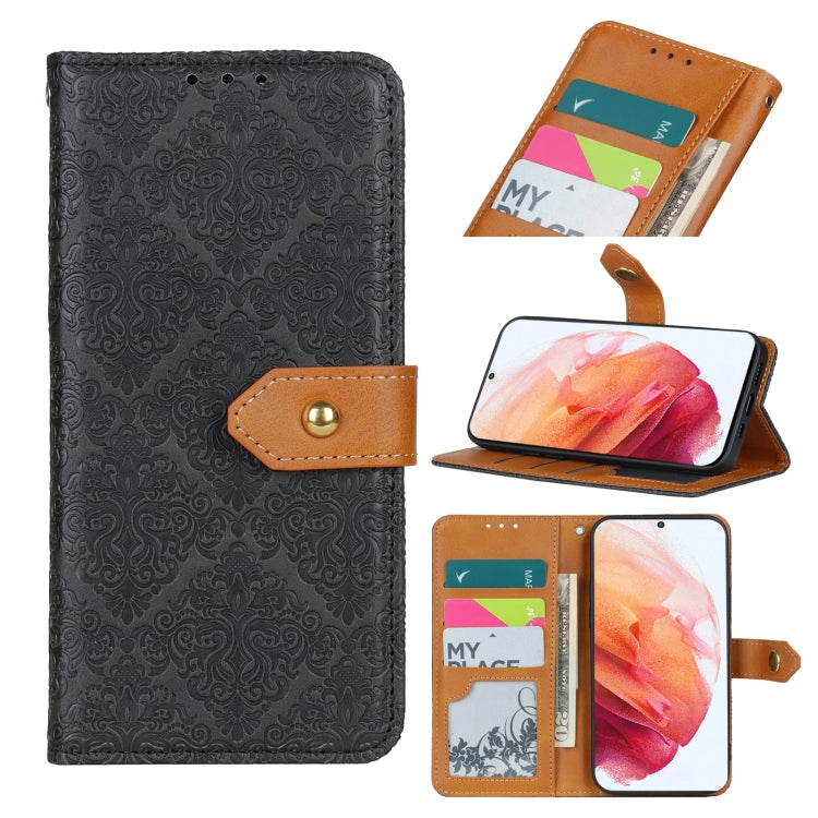 European Floral Embossed Copper Buckle Horizontal Flip PU Leather Case with Holder & Card Slots & Wallet & Photo Frame, For Samsung Galaxy A02s, For Samsung Galaxy A21s, For Samsung Galaxy A31, For Samsung Galaxy A41, For Samsung Galaxy A51 5G���������...