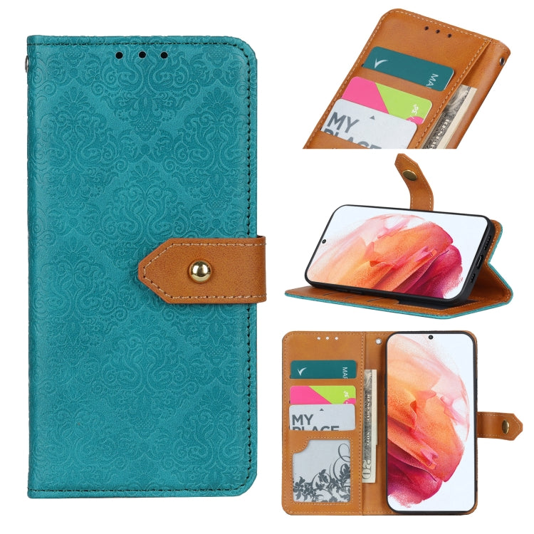European Floral Embossed Copper Buckle Horizontal Flip PU Leather Case with Holder & Card Slots & Wallet & Photo Frame, For Samsung Galaxy A02s, For Samsung Galaxy A21s, For Samsung Galaxy A31, For Samsung Galaxy A41, For Samsung Galaxy A51 5G���������...