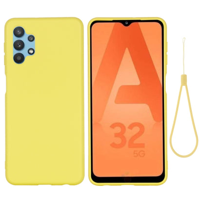 Pure Color Liquid Silicone Shockproof Full Coverage Case, For Samsung Galaxy A32 5G, For Samsung Galaxy A02s (EU Version), For Samsung Galaxy A02s (US Version)