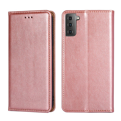 PU + TPU Gloss Oil Solid Color Magnetic Horizontal Flip Leather Case with Holder & Card Slot & Wallet, For Samsung Galaxy S21+ 5G, For Samsung Galaxy S21 Ultra 5G