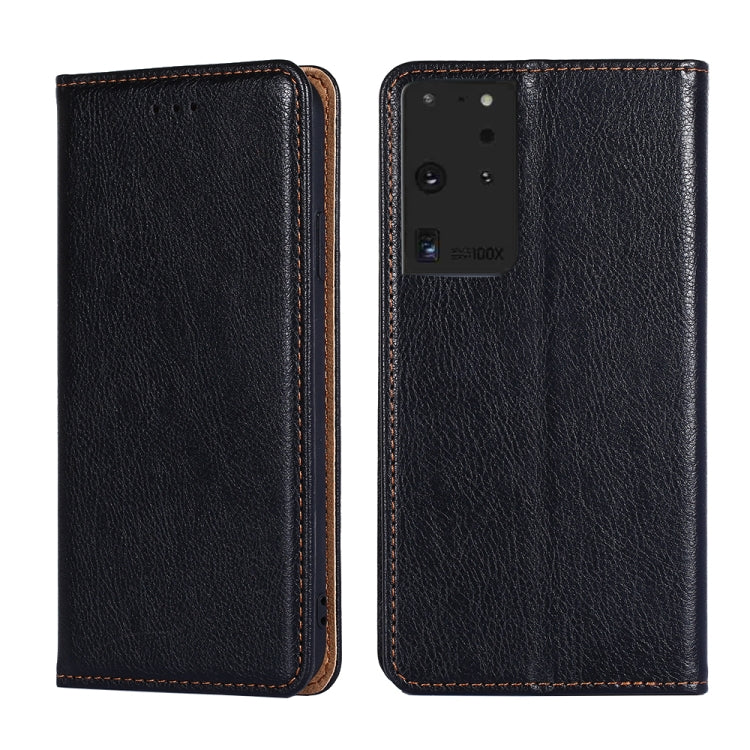 PU + TPU Gloss Oil Solid Color Magnetic Horizontal Flip Leather Case with Holder & Card Slot & Wallet, For Samsung Galaxy S21+ 5G, For Samsung Galaxy S21 Ultra 5G