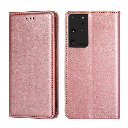 PU + TPU Gloss Oil Solid Color Magnetic Horizontal Flip Leather Case with Holder & Card Slot & Wallet, For Samsung Galaxy S21+ 5G, For Samsung Galaxy S21 Ultra 5G
