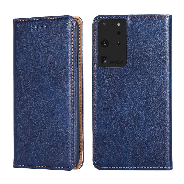 PU + TPU Gloss Oil Solid Color Magnetic Horizontal Flip Leather Case with Holder & Card Slot & Wallet, For Samsung Galaxy S21+ 5G, For Samsung Galaxy S21 Ultra 5G