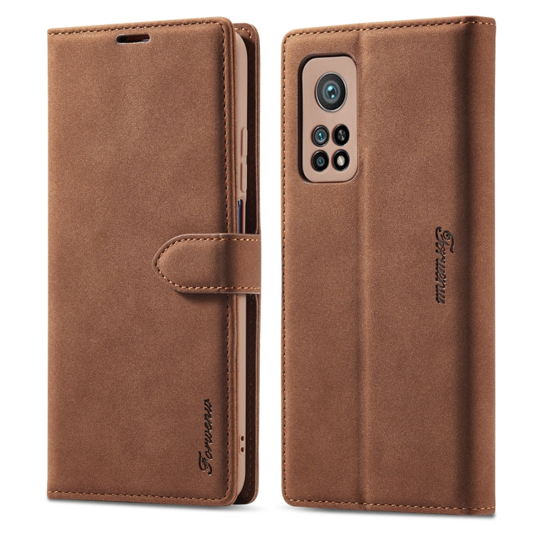 Forwenw F1 Series Matte Strong Magnetism Horizontal Flip Leather Case with Holder & Card Slots & Wallet & Photo Frame, For Samsung Galaxy A12, For Samsung Galaxy A32 5G, For Samsung Galaxy S21 5G, For Samsung Galaxy S21+ 5G�����������������������������...