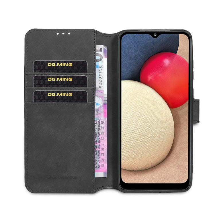 DG.MING Retro Oil Side Horizontal Flip Leather Case with Holder & Card Slots & Wallet, For samsung Galaxy A02s, For samsung Galaxy A12, For samsung Galaxy A32 5G, For samsung Galaxy A52 5G / 4G, For samsung Galaxy A72 5G / 4G