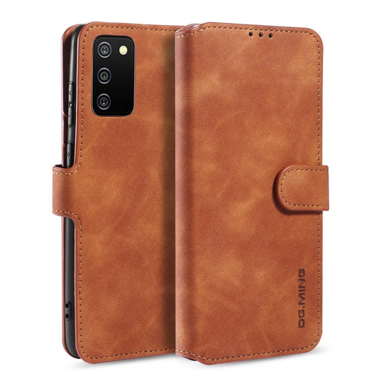 DG.MING Retro Oil Side Horizontal Flip Leather Case with Holder & Card Slots & Wallet, For samsung Galaxy A02s, For samsung Galaxy A12, For samsung Galaxy A32 5G, For samsung Galaxy A52 5G / 4G, For samsung Galaxy A72 5G / 4G