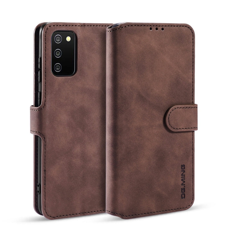 DG.MING Retro Oil Side Horizontal Flip Leather Case with Holder & Card Slots & Wallet, For samsung Galaxy A02s, For samsung Galaxy A12, For samsung Galaxy A32 5G, For samsung Galaxy A52 5G / 4G, For samsung Galaxy A72 5G / 4G