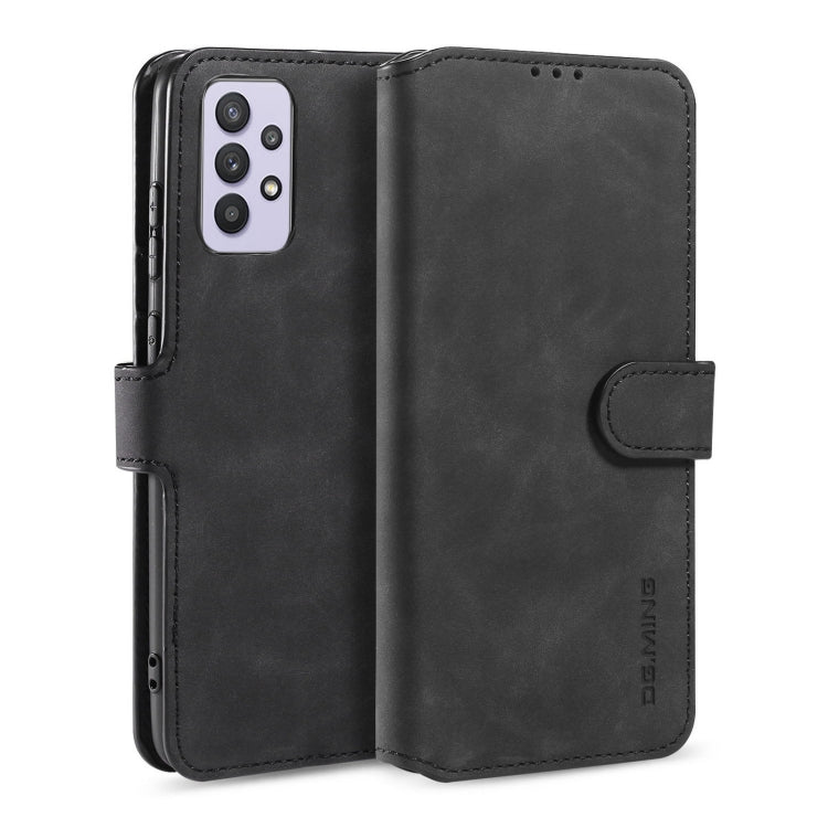 DG.MING Retro Oil Side Horizontal Flip Leather Case with Holder & Card Slots & Wallet, For samsung Galaxy A02s, For samsung Galaxy A12, For samsung Galaxy A32 5G, For samsung Galaxy A52 5G / 4G, For samsung Galaxy A72 5G / 4G