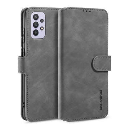 DG.MING Retro Oil Side Horizontal Flip Leather Case with Holder & Card Slots & Wallet, For samsung Galaxy A02s, For samsung Galaxy A12, For samsung Galaxy A32 5G, For samsung Galaxy A52 5G / 4G, For samsung Galaxy A72 5G / 4G