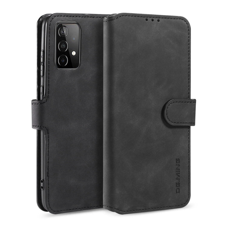 DG.MING Retro Oil Side Horizontal Flip Leather Case with Holder & Card Slots & Wallet, For samsung Galaxy A02s, For samsung Galaxy A12, For samsung Galaxy A32 5G, For samsung Galaxy A52 5G / 4G, For samsung Galaxy A72 5G / 4G