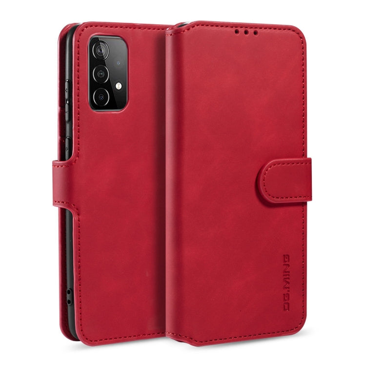 DG.MING Retro Oil Side Horizontal Flip Leather Case with Holder & Card Slots & Wallet, For samsung Galaxy A02s, For samsung Galaxy A12, For samsung Galaxy A32 5G, For samsung Galaxy A52 5G / 4G, For samsung Galaxy A72 5G / 4G