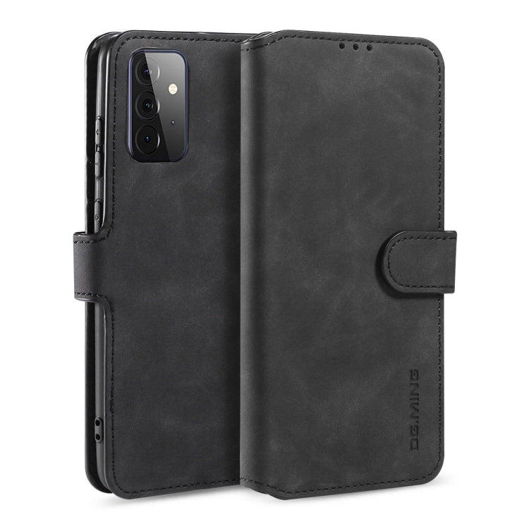 DG.MING Retro Oil Side Horizontal Flip Leather Case with Holder & Card Slots & Wallet, For samsung Galaxy A02s, For samsung Galaxy A12, For samsung Galaxy A32 5G, For samsung Galaxy A52 5G / 4G, For samsung Galaxy A72 5G / 4G