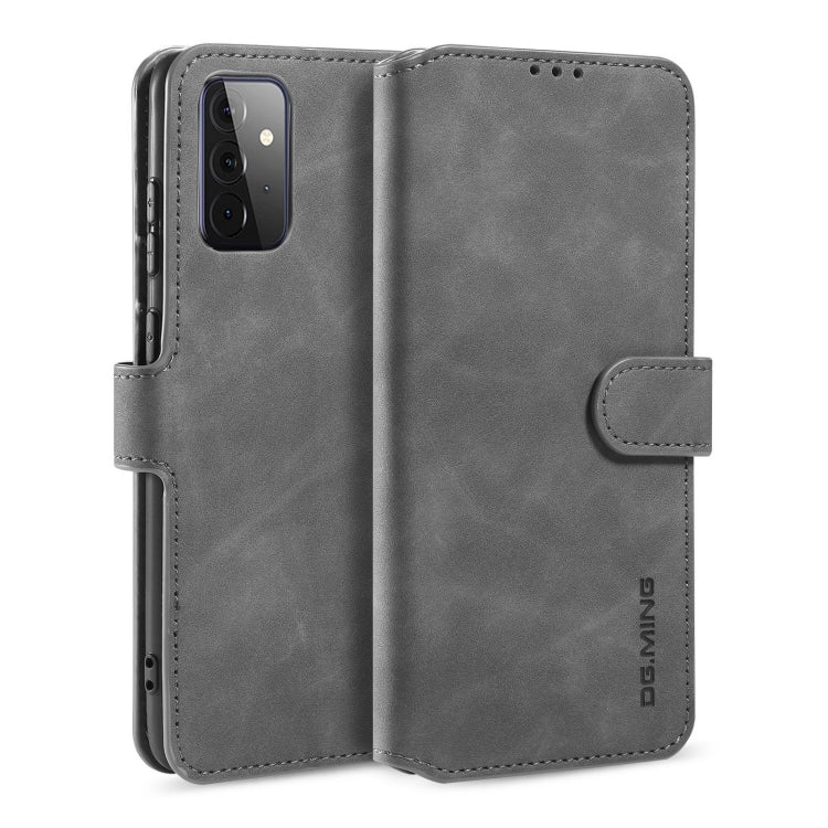 DG.MING Retro Oil Side Horizontal Flip Leather Case with Holder & Card Slots & Wallet, For samsung Galaxy A02s, For samsung Galaxy A12, For samsung Galaxy A32 5G, For samsung Galaxy A52 5G / 4G, For samsung Galaxy A72 5G / 4G