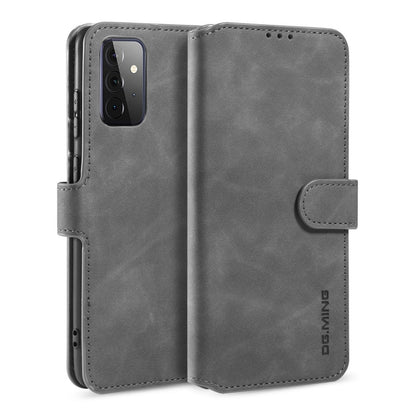 DG.MING Retro Oil Side Horizontal Flip Leather Case with Holder & Card Slots & Wallet, For samsung Galaxy A02s, For samsung Galaxy A12, For samsung Galaxy A32 5G, For samsung Galaxy A52 5G / 4G, For samsung Galaxy A72 5G / 4G