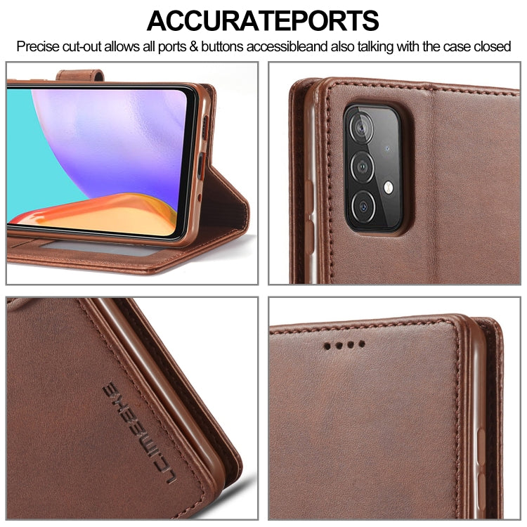 LC.IMEEKE Calf Texture Horizontal Flip Leather Case with Holder & Card Slots & Wallet, For Samsung Galaxy A52 5G / 4G, For Samsung Galaxy A72 5G / 4G