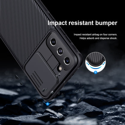 NILLKIN Black Mirror Pro Series Camshield Full Coverage Dust-proof Scratch Resistant Phone Case, For Samsung Galaxy S21 5G, For Samsung Galaxy S21 Plus 5G, For Samsung Galaxy S21 Ultra 5G