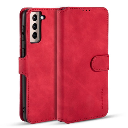 DG.MING Retro Oil Side Horizontal Flip Case with Holder & Card Slots & Wallet, For Samsung Galaxy S21+ 5G, For Samsung Galaxy S21 Ultra 5G, For Samsung Galaxy S21 5G