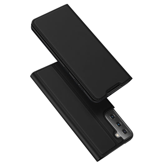 DUX DUCIS Skin Pro Series Horizontal Flip PU + TPU Leather Case with Holder & Card Slots, For Samsung Galaxy A02s 166.5mm Version, For Samsung Galaxy S21 5G, For Samsung Galaxy S21+ 5G, For Samsung Galaxy S21 Ultra 5G�����������������������������������...