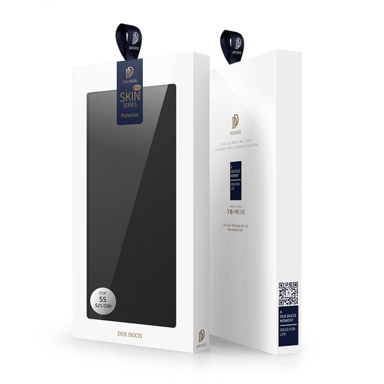 DUX DUCIS Skin Pro Series Horizontal Flip PU + TPU Leather Case with Holder & Card Slots, For Samsung Galaxy A02s 166.5mm Version, For Samsung Galaxy S21 5G, For Samsung Galaxy S21+ 5G, For Samsung Galaxy S21 Ultra 5G�����������������������������������...