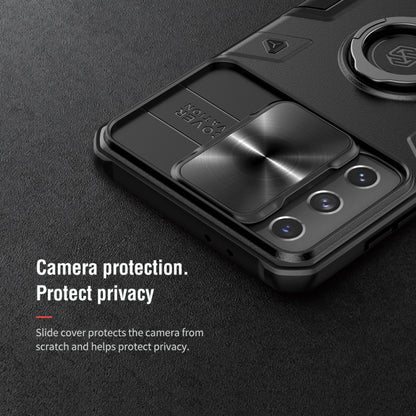 NILLKIN Shockproof CamShield Armor Protective Case with Invisible Ring Holder, For Samsung Galaxy S21+ 5G, For Samsung Galaxy S21 Ultra 5G