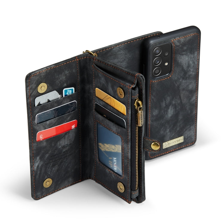 CaseMe Detachable Multifunctional Horizontal Flip Leather Case, with Card Slot & Holder & Zipper Wallet & Photo Frame, For Samsung Galaxy A72 5G / 4G, For Samsung Galaxy A52 5G / 4G