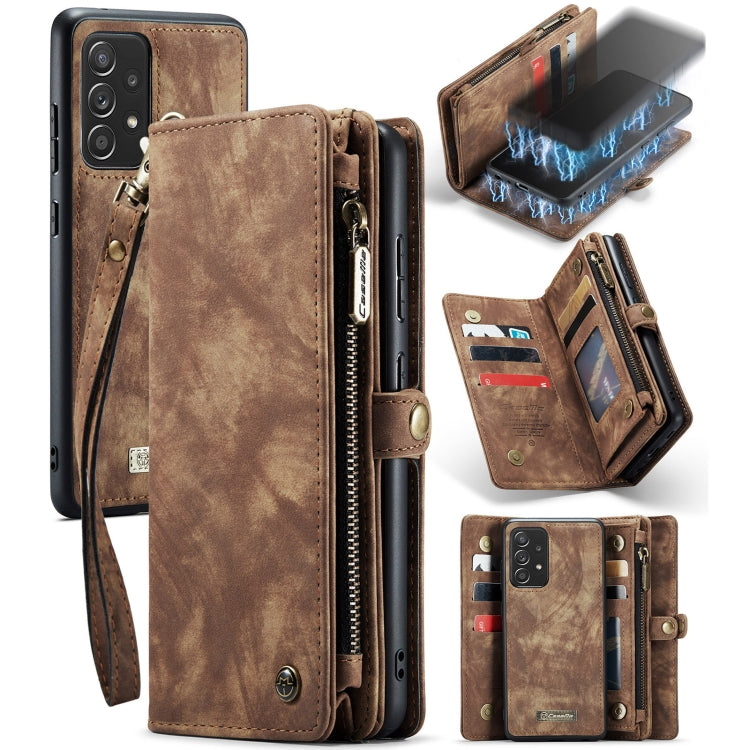 CaseMe Detachable Multifunctional Horizontal Flip Leather Case, with Card Slot & Holder & Zipper Wallet & Photo Frame, For Samsung Galaxy A72 5G / 4G, For Samsung Galaxy A52 5G / 4G