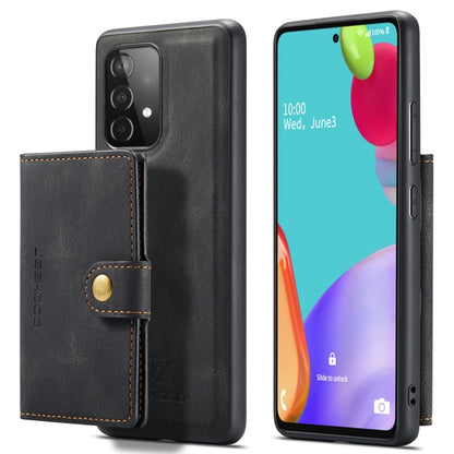 JEEHOOD Retro Magnetic Detachable Protective Case with Wallet & Card Slot & Holder, For Samsung Galaxy A52 5G, For Samsung Galaxy A72 5G, For Samsung Galaxy A12 5G, For Samsung Galaxy A42 5G, For Samsung Galaxy A51 5G, For Samsung Galaxy A71 5G
