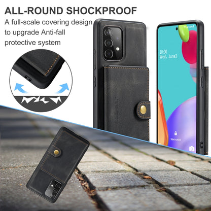 JEEHOOD Retro Magnetic Detachable Protective Case with Wallet & Card Slot & Holder, For Samsung Galaxy A52 5G, For Samsung Galaxy A72 5G, For Samsung Galaxy A12 5G, For Samsung Galaxy A42 5G, For Samsung Galaxy A51 5G, For Samsung Galaxy A71 5G