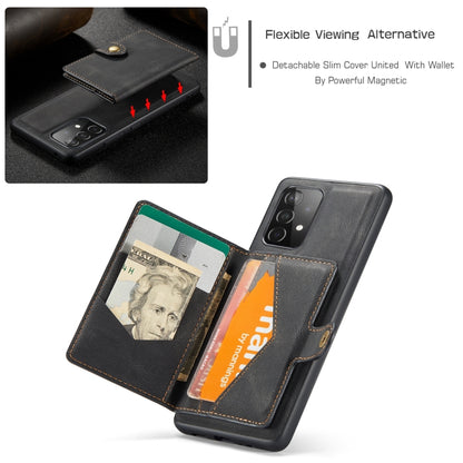 JEEHOOD Retro Magnetic Detachable Protective Case with Wallet & Card Slot & Holder, For Samsung Galaxy A52 5G, For Samsung Galaxy A72 5G, For Samsung Galaxy A12 5G, For Samsung Galaxy A42 5G, For Samsung Galaxy A51 5G, For Samsung Galaxy A71 5G