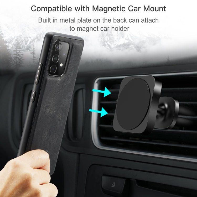 JEEHOOD Retro Magnetic Detachable Protective Case with Wallet & Card Slot & Holder, For Samsung Galaxy A52 5G, For Samsung Galaxy A72 5G, For Samsung Galaxy A12 5G, For Samsung Galaxy A42 5G, For Samsung Galaxy A51 5G, For Samsung Galaxy A71 5G