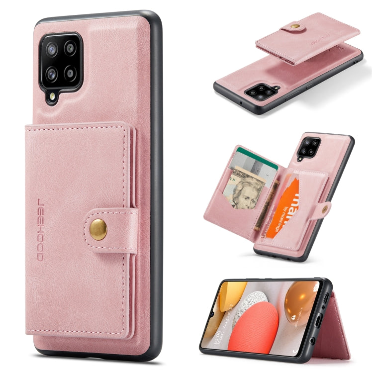 JEEHOOD Retro Magnetic Detachable Protective Case with Wallet & Card Slot & Holder, For Samsung Galaxy A52 5G, For Samsung Galaxy A72 5G, For Samsung Galaxy A12 5G, For Samsung Galaxy A42 5G, For Samsung Galaxy A51 5G, For Samsung Galaxy A71 5G