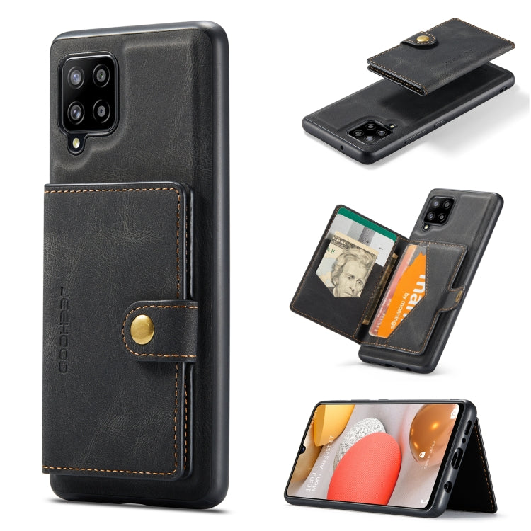 JEEHOOD Retro Magnetic Detachable Protective Case with Wallet & Card Slot & Holder, For Samsung Galaxy A52 5G, For Samsung Galaxy A72 5G, For Samsung Galaxy A12 5G, For Samsung Galaxy A42 5G, For Samsung Galaxy A51 5G, For Samsung Galaxy A71 5G