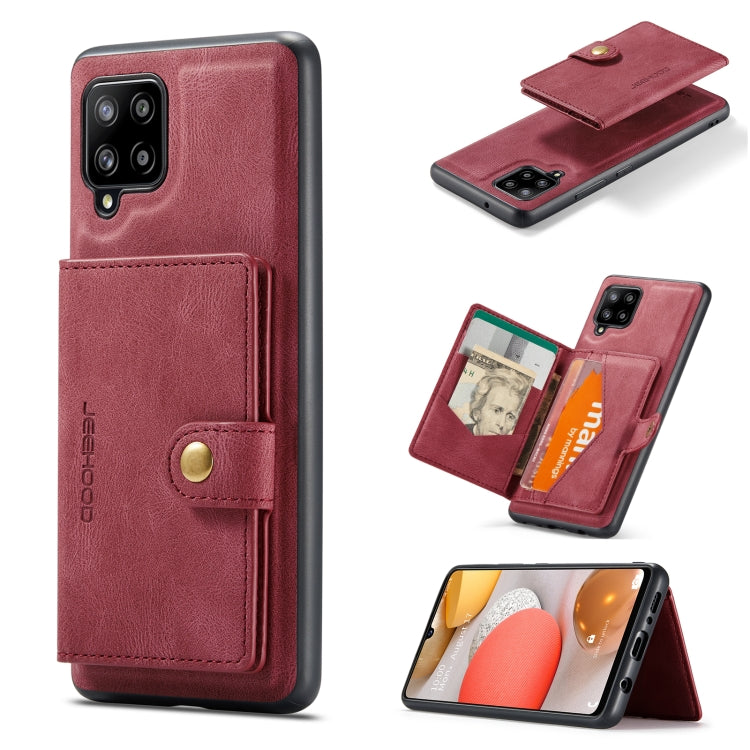 JEEHOOD Retro Magnetic Detachable Protective Case with Wallet & Card Slot & Holder, For Samsung Galaxy A52 5G, For Samsung Galaxy A72 5G, For Samsung Galaxy A12 5G, For Samsung Galaxy A42 5G, For Samsung Galaxy A51 5G, For Samsung Galaxy A71 5G